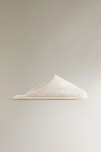 JACQUARD MULE SLIPPERS
