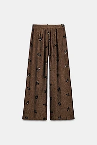 PANTALON LARGE PAILLETTES