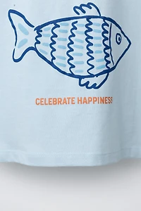 FISH PRINT T-SHIRT