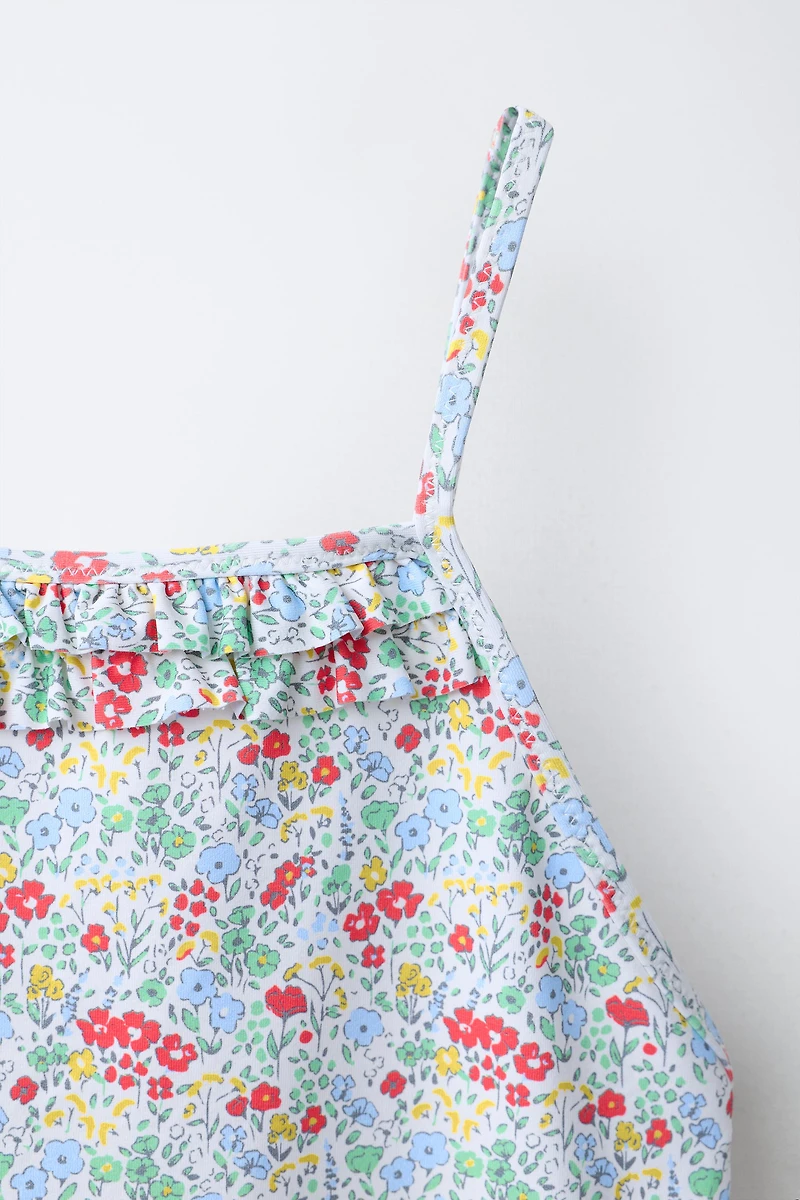 6-14 ANS / MAILLOT DE BAIN À IMPRIMÉ FLEURI