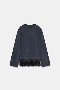 COMBINATION LACE T-SHIRT