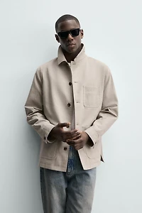 BLOUSON REGULAR FIT STRUCTURÉ À CHEVRON