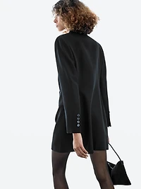 Blazer-style dress with satin detail