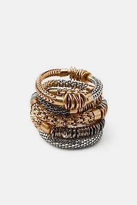 PACK OF 5 COMBINED ELASTIC BRACELETS