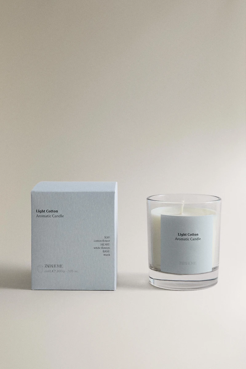 (200 GR) BOUGIE PARFUMÉE LIGHT COTTON