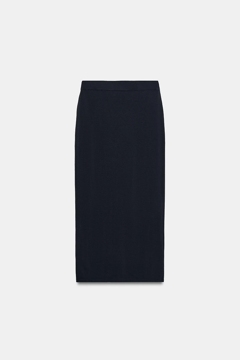 FINE KNIT MIDI SKIRT