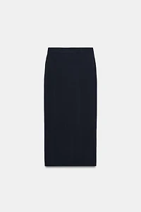 FINE KNIT MIDI SKIRT