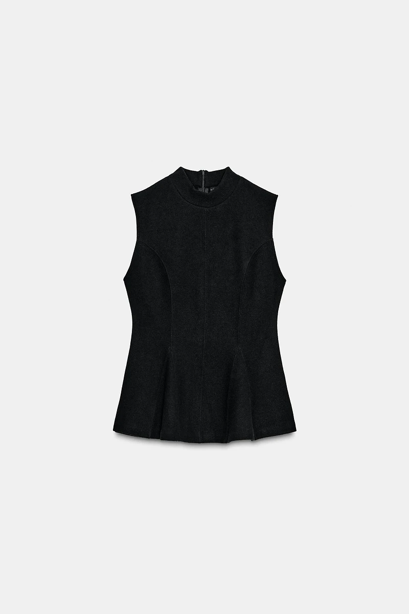 SOFT PEPLUM TOP