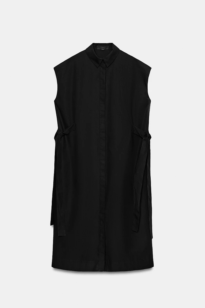 TIED SHIRT DRESS ZW COLLECTION