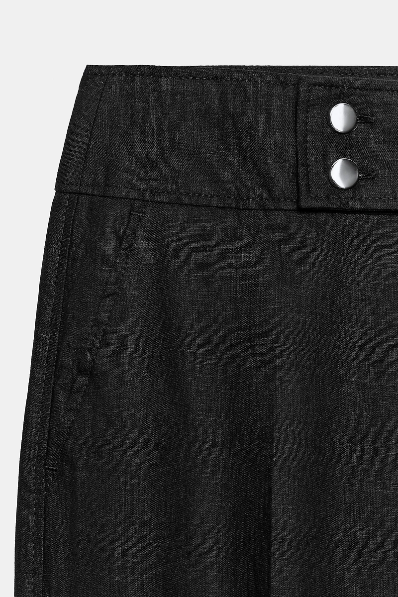 PANTALON LARGE À REVERS