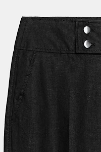 PANTALON LARGE À REVERS