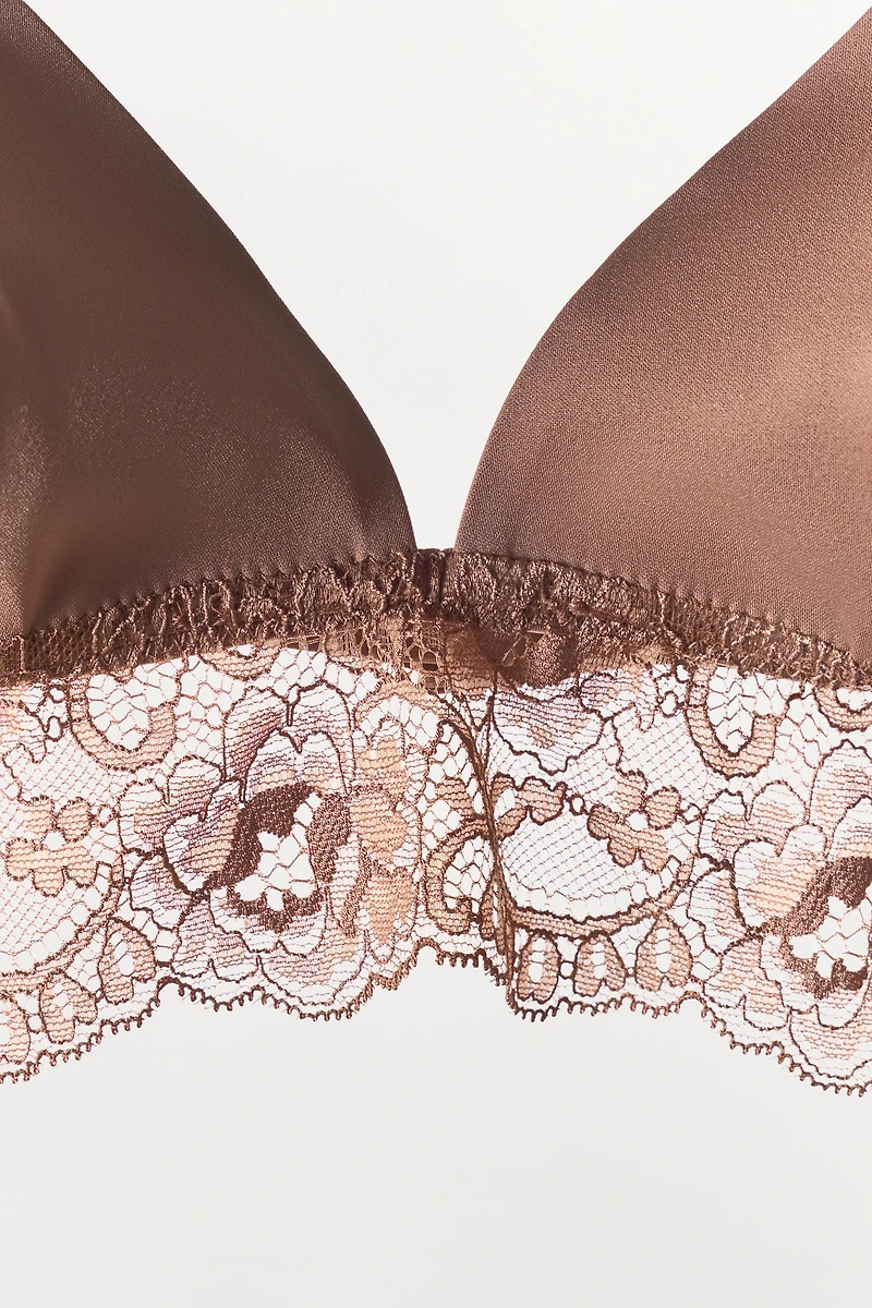 POLYAMIDE LACE BRALETTE