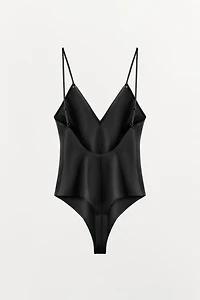 BODY À BRETELLES AVEC POLYAMIDE