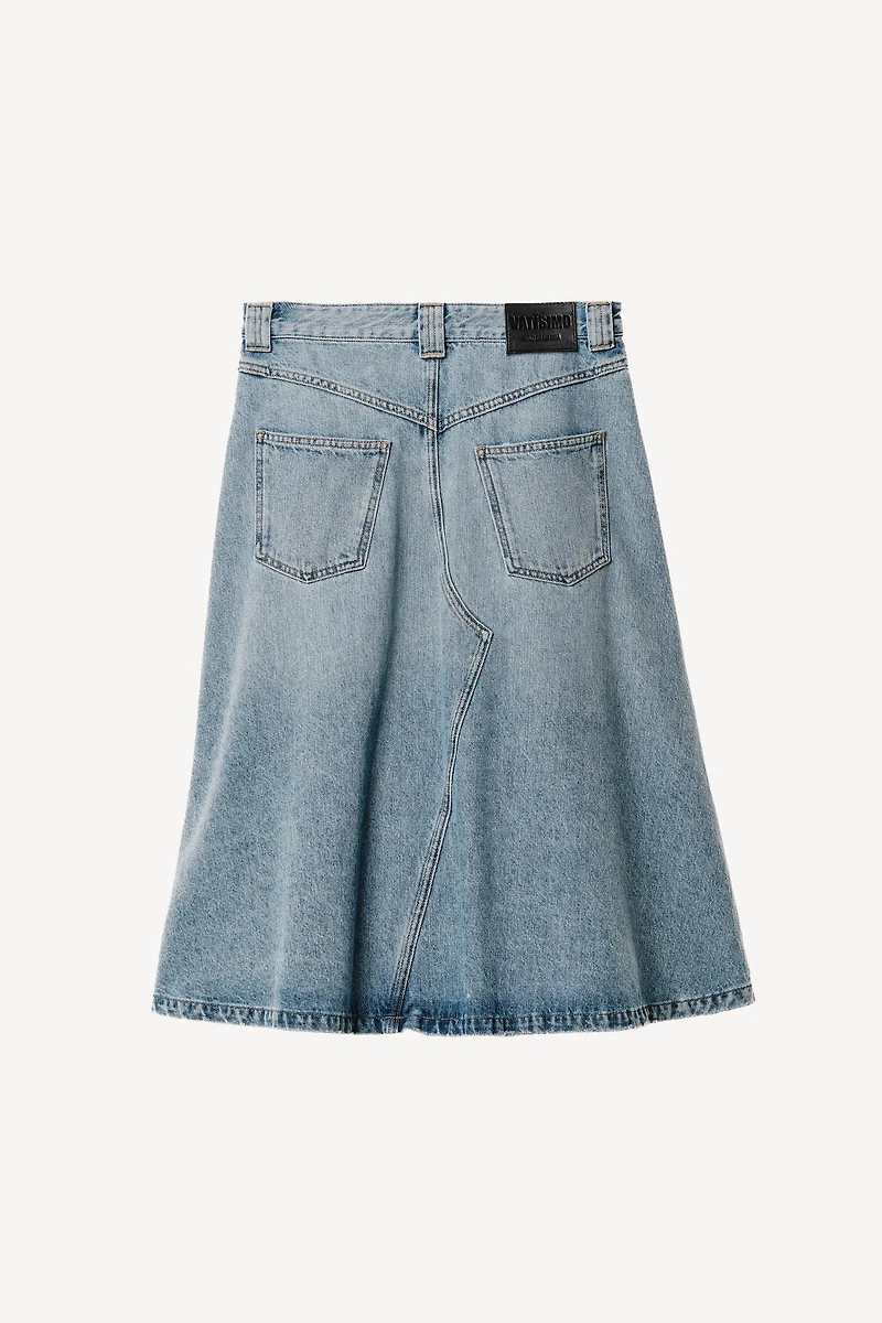 WILLY CHAVARRIA X ZARA DENIM MIDI SKIRT