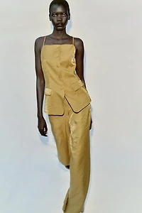 GILET SATINÉ EFFET FROISSÉ