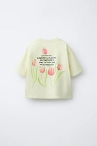 T-SHIRT IMPRIMÉ FLEURS