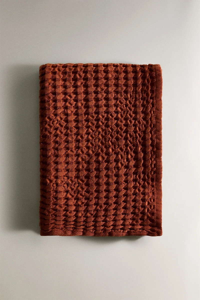 WAFFLE-KNIT COTTON KITCHEN TOWEL X COLLAGERIE
