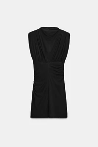SHOULDER PAD MINI DRESS