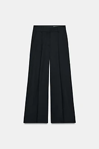 PANTALON WIDE LEG NERVURE AVEC LAINE ZW COLLECTION ÉDITION LIMITÉE