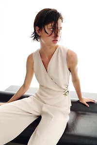 GOLD APPLIQUÉ JUMPSUIT