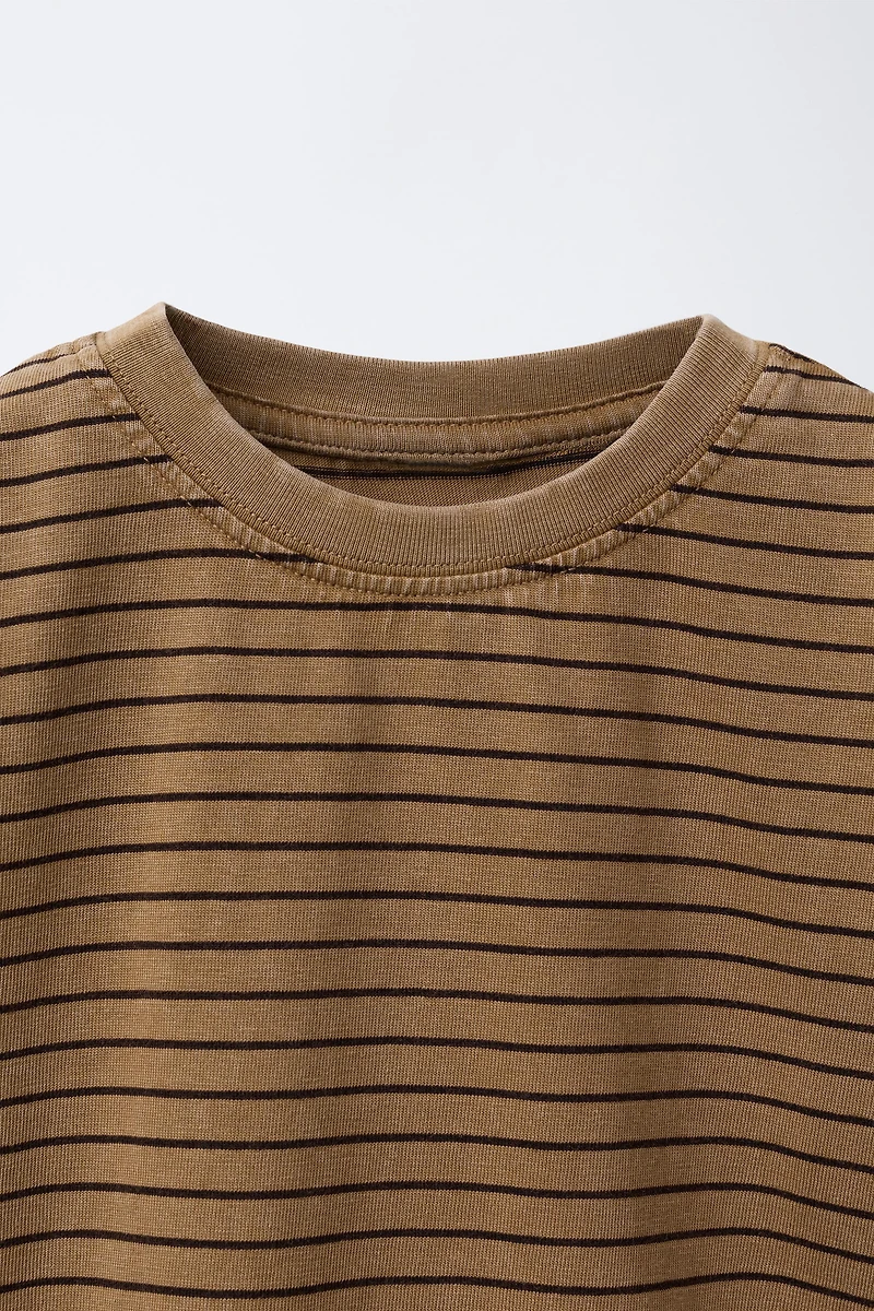 STRIPED LOGO T-SHIRT