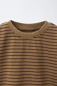 STRIPED LOGO T-SHIRT