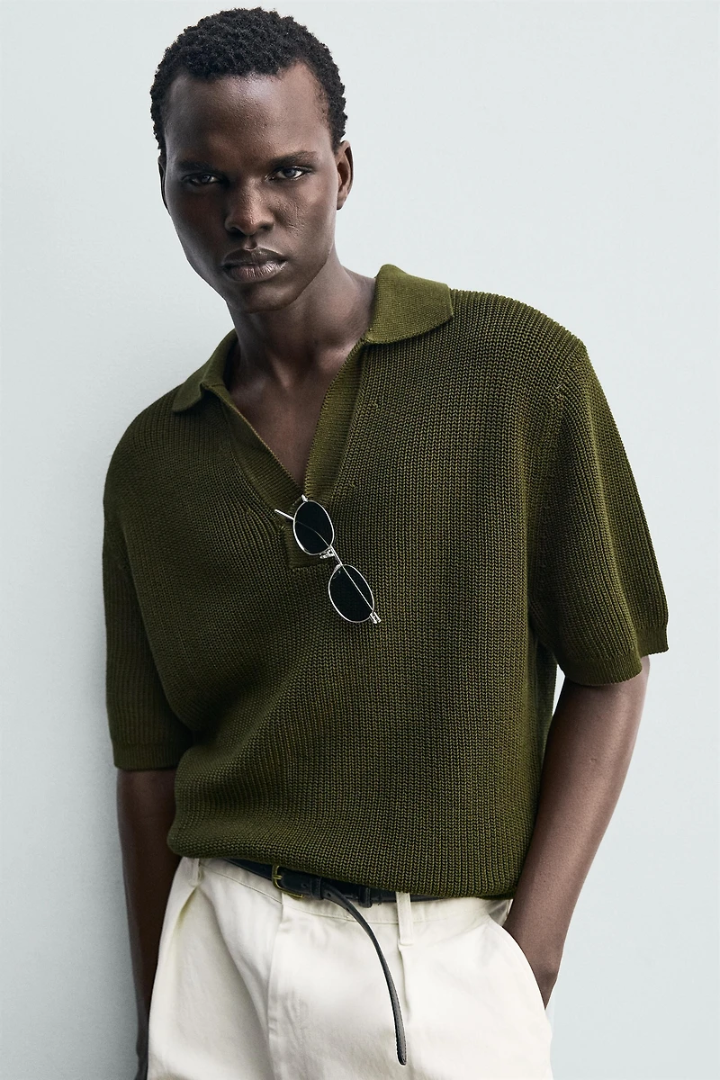 MERCERIZED KNIT COTTON POLO