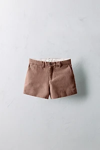 2-5 YEARS/ LIMITED EDITION LINEN BERMUDA SHORTS