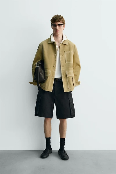 SUEDE POCKET JACKET