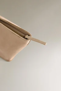 NUBUK LEATHER MAKEUP BAG
