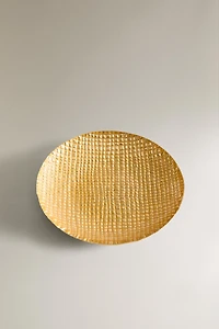 IRREGULAR GOLDEN GLASS PLATE