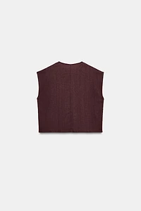 TOP RUSTIQUE SANS MANCHES