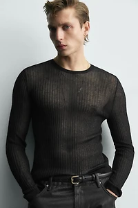 PULL SLIM FIT SEMI-TRANSPARENT