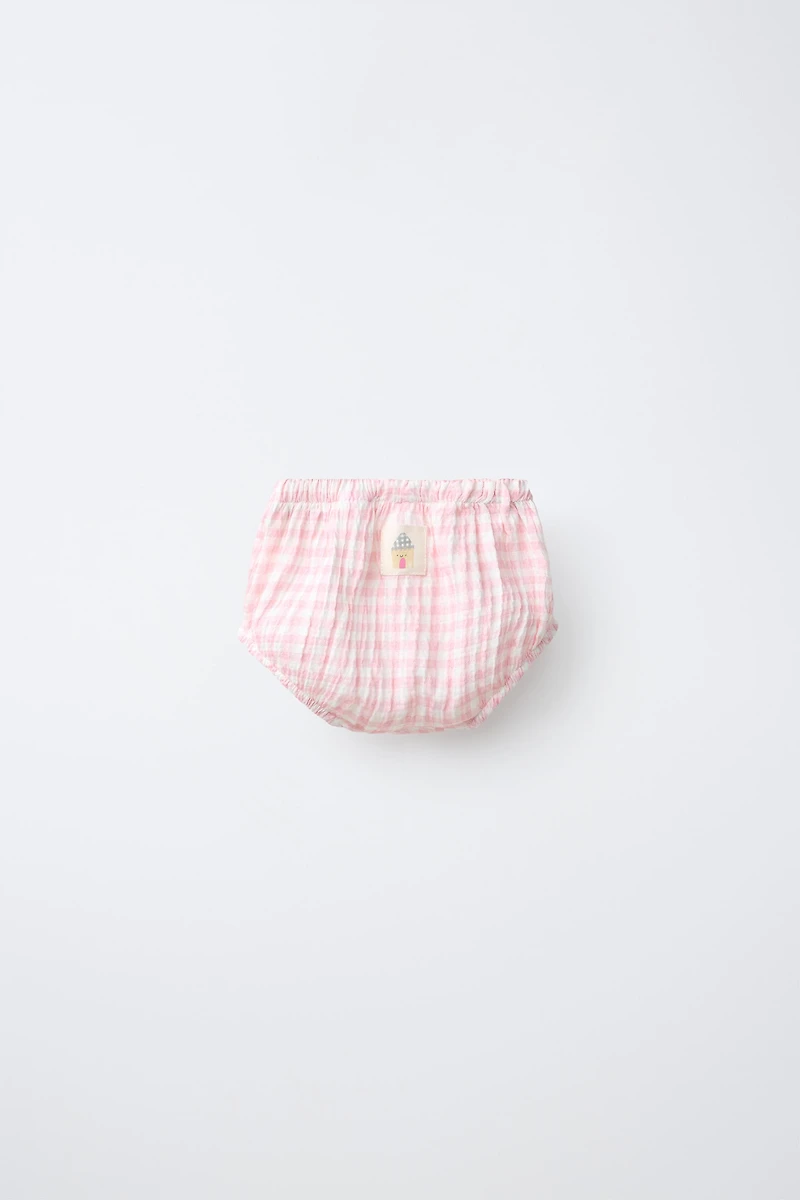 GINGHAM LABEL UNDERWEAR