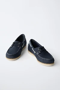 CHAUSSURES BATEAU EN CUIR