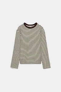 T-SHIRT RAYURES MANCHES LONGUES