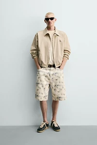 SHORT RELAXED FIT À IMPRIMÉ ABSTRAIT