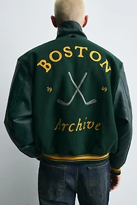 COMBINATION BOMBER JACKET