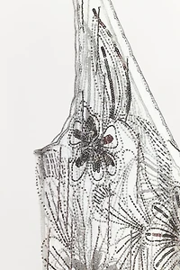 LIMITED EDITION EMBROIDERED BEADED TULLE DRESS