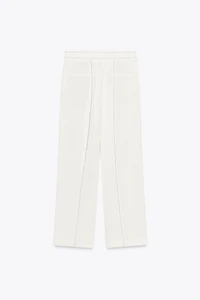 CONTRAST STITCHING LOOP PANTS