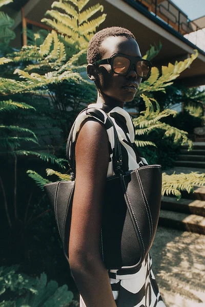 MINI SAC SHOPPER À SURPIQÛRES