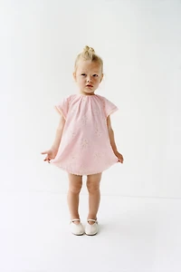 ENSEMBLE ROBE ET CULOTTE PAPILLONS BRODÉS