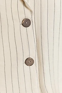 STRIPED DOUBLE BREASTED BLAZER