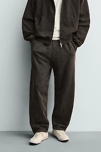 WASHED BALLOON FIT JOGGING PANTS