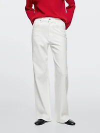 High-waist wide-leg jeans