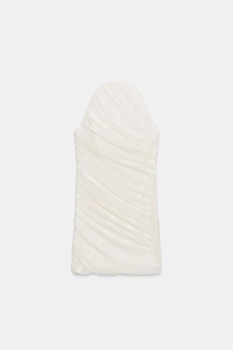 COMBINATION TULLE MINI DRESS