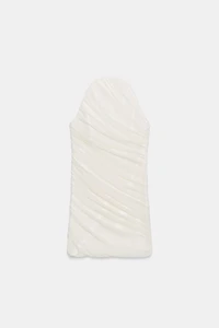 COMBINATION TULLE MINI DRESS