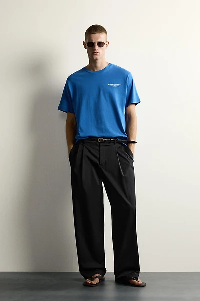 RELAXED FIT COMBINED EMBROIDERED T-SHIRT