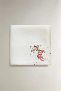 SAGITTARIUS EMBROIDERED LINEN NAPKIN | MARISA BERENSON