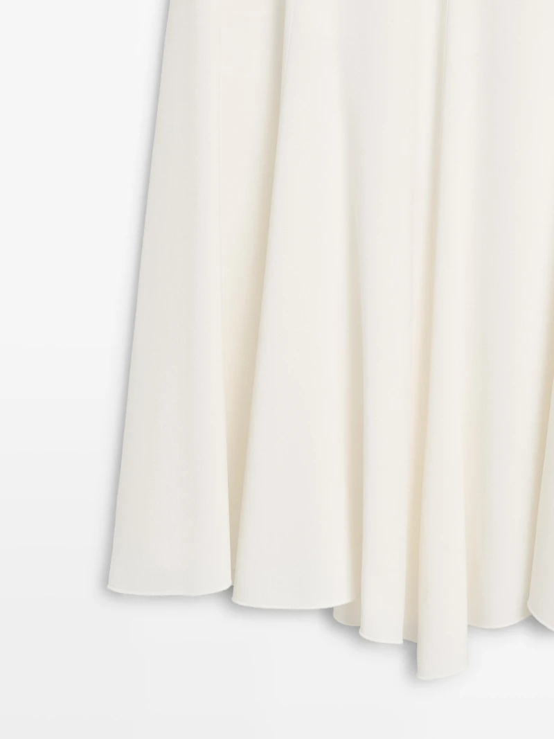 Flowing godet midi skirt - STUDIO